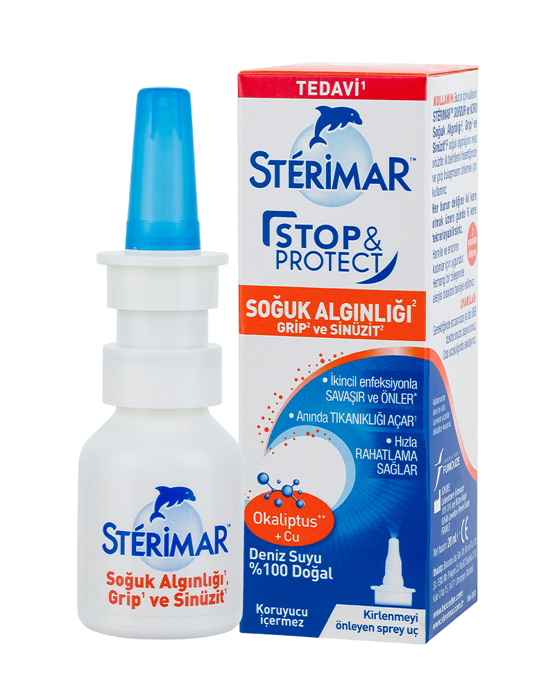 Sterimar stop&protect alerji,  alerjik rinitin hızlı ve uzun süreli tedavisi.